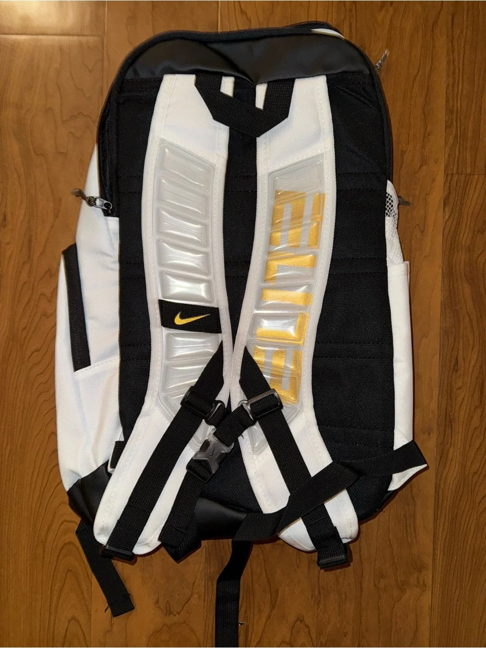 Nike Hoop Elite 32L Backpack White/Black/Gold